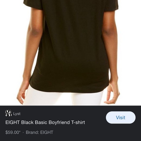 EIGHT Basic Boyfriend T-Shirt - Picture 4 of 4